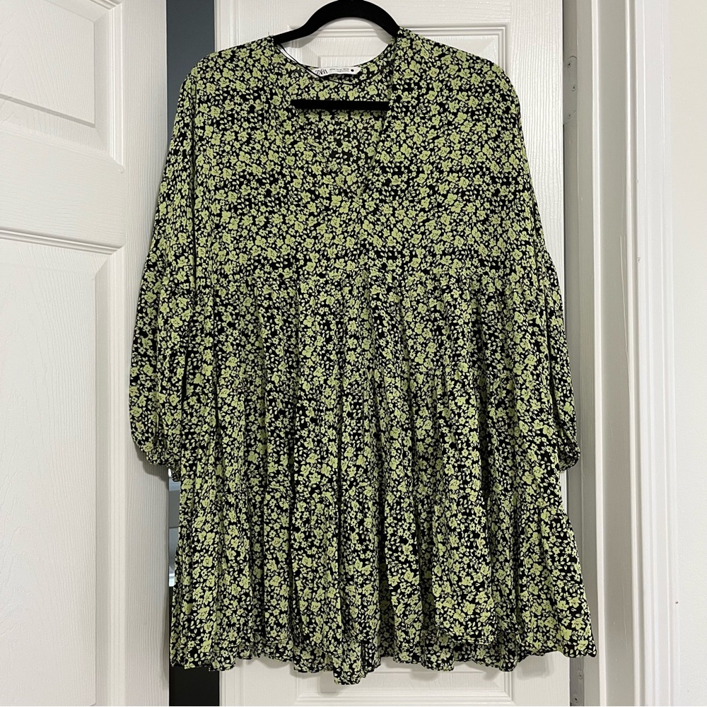 Zara V Neck Mini Dress